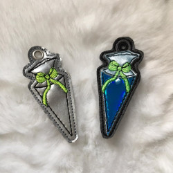 Stickdatei - ITH Anhänger Schultüte